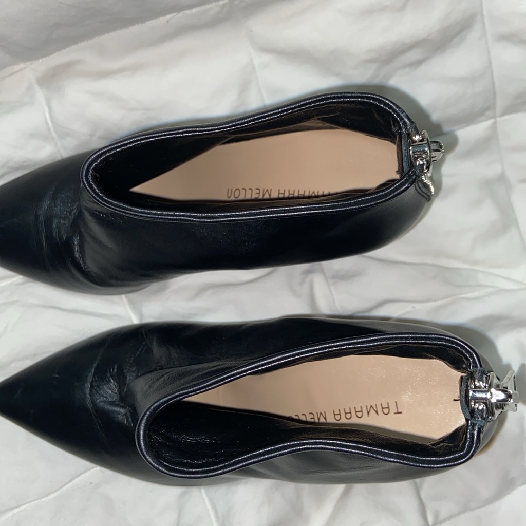 Like New Tamara Mellon “Moto” Black Ankle Bootie — image 6 of 8